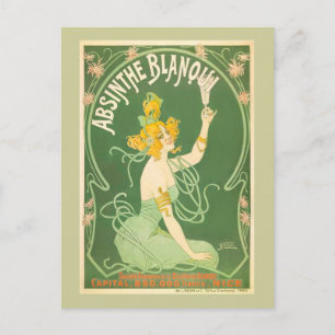 Absinthe Blanqui Nover Fine Art Postkarte