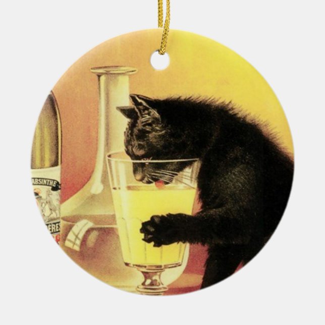 Absinthe Bourgeois Keramik Ornament (Vorne)