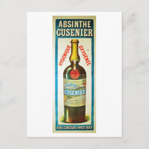 ABSINTHE CUSENIER POSTKARTE