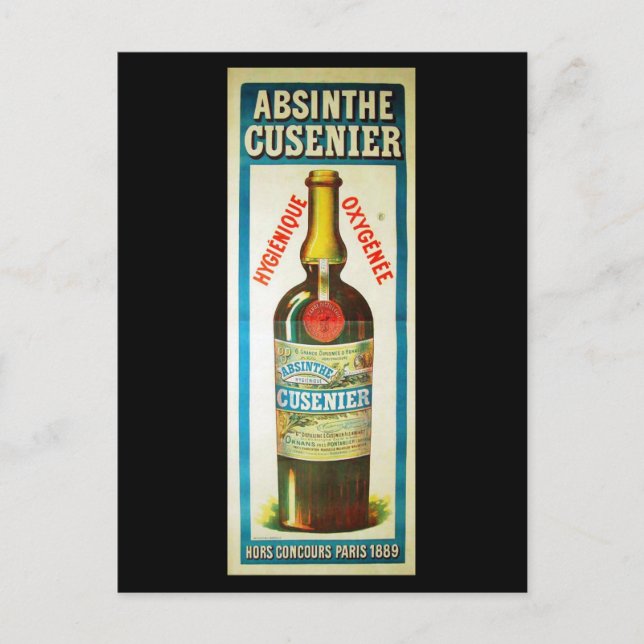 ABSINTHE CUSENIER POSTKARTE (Vorderseite)