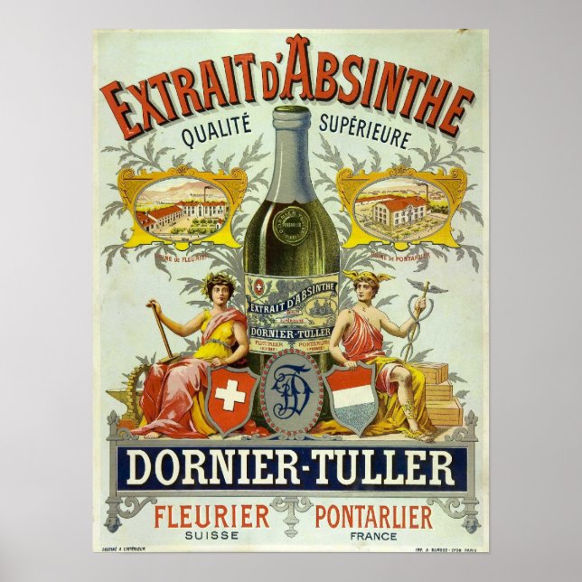 Absinthe Dornier-Tuller Poster (Vorne)
