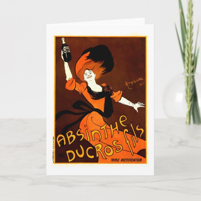 Absinthe Ducros Fils Leonetto Cappiello Kunstmuseu Karte (Vorderseite)
