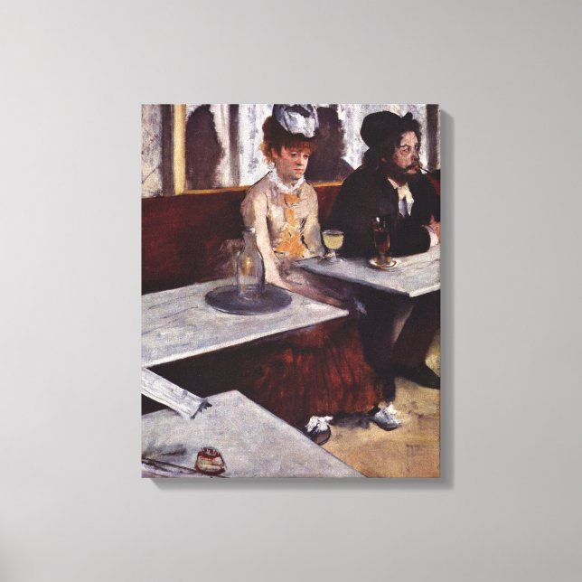 Absinthe - Edgar Degas - c1876 Leinwanddruck (Vorderseite)
