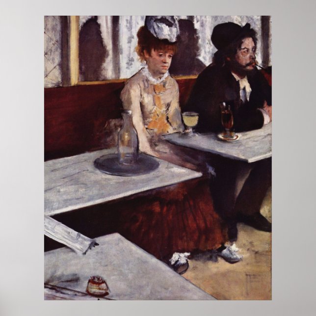 Absinthe - Edgar Degas - c1876 Poster (Vorne)