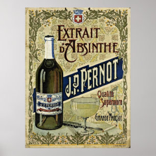 Absinthe Extrait J.P.Pernot Poster