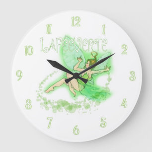 Absinthe Fairy 2 Große Wanduhr