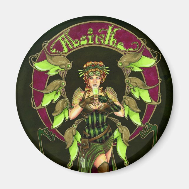 Absinthe Fairy Magnet (Vorne)