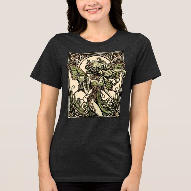 Absinthe Fairy Tri-Blend Shirt (Vorderseite)