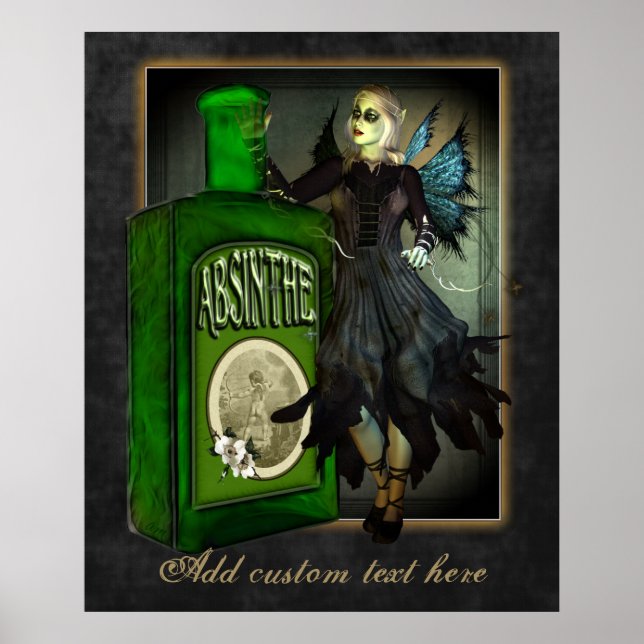 Absinthe Fee Custom Poster (Vorne)