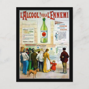Absinthe Giison Postkarte