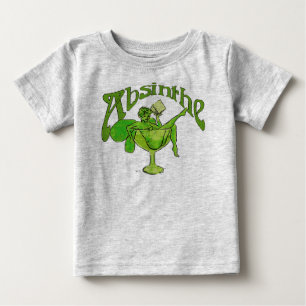 Absinthe Girl in Glass Baby T-shirt