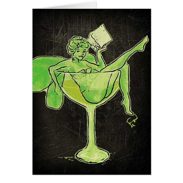 Absinthe Girl In Glass (pas de texte) (Devant)
