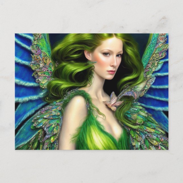 Absinthe Green Fairy Carte postale (Devant)