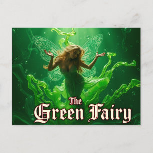 Absinthe Green Fairy Carte postale