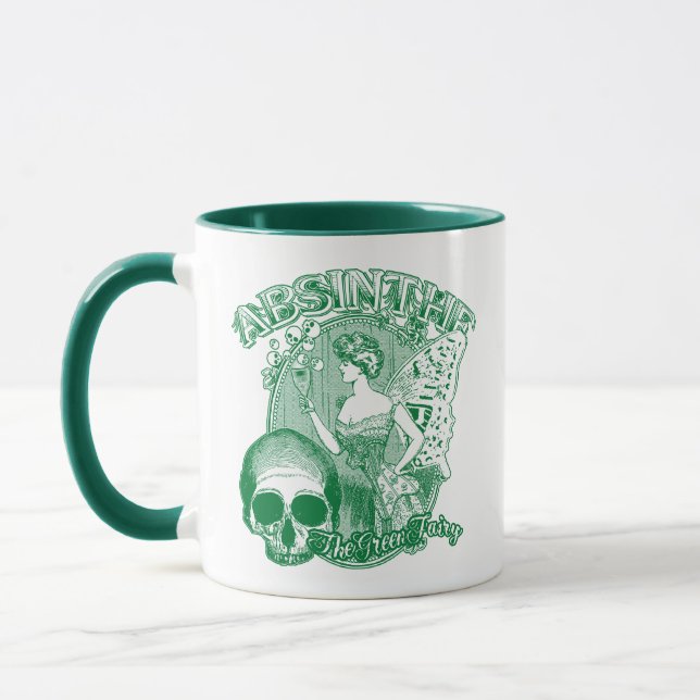 Absinthe Green Fairy Lady Tasse (Links)