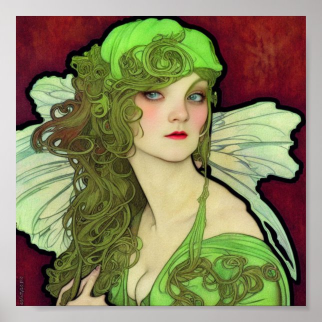Absinthe Green Fairy Poster (Vorne)