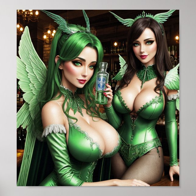 Absinthe Green Fairy Poster (Vorne)