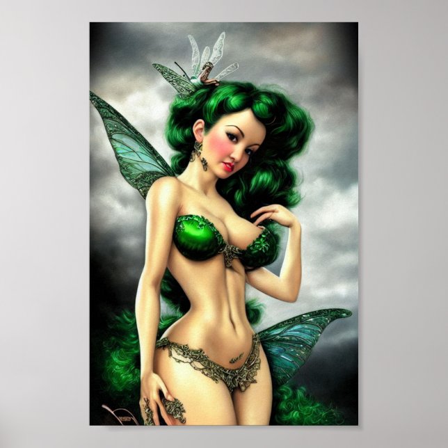 Absinthe Green Fairy Poster (Vorne)