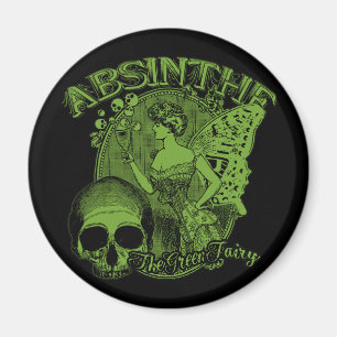 Absinthe Grüne Feen Dame Magnet