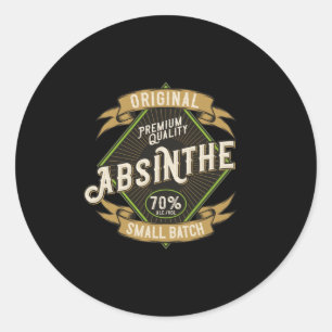 Absinthe - Grüne Mühle - 04 - dunkel Runder Aufkleber