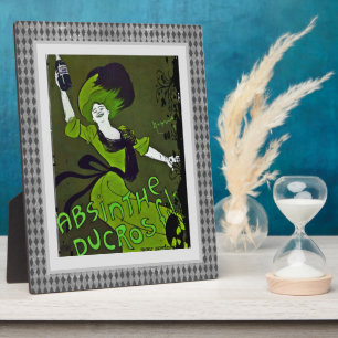 Absinthe in Green Vintage Ad Tabletop Fotoplatte
