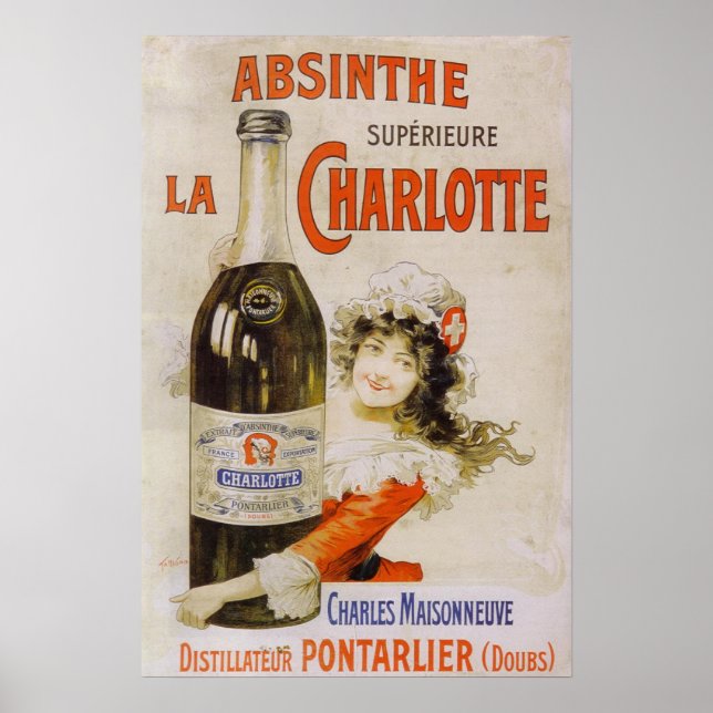 Absinthe La Charlotte Poster (Vorne)