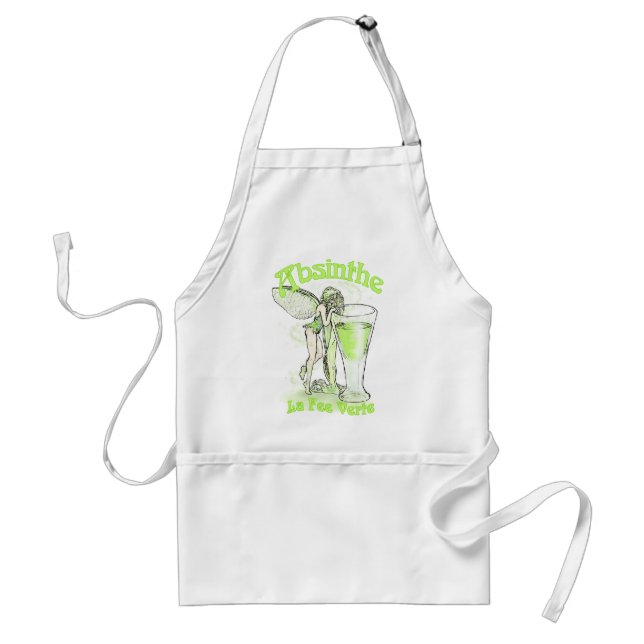 Absinthe La Fee Verte Fairy mit Glas Schürze (Vorne)