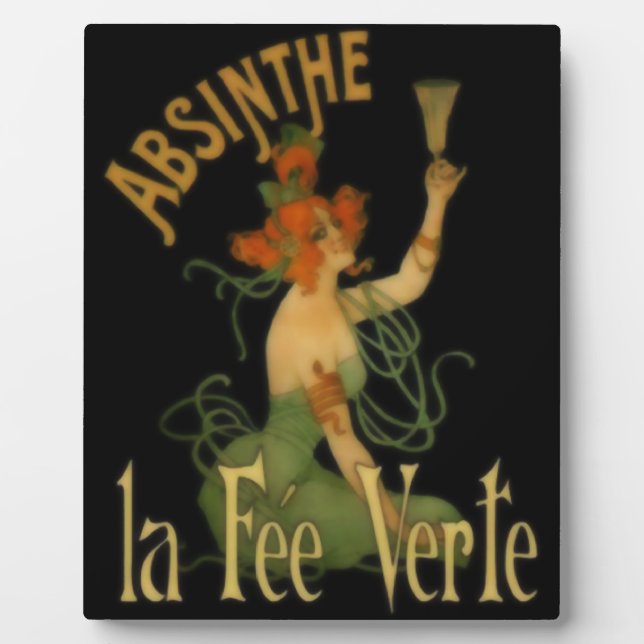 Absinthe La Fee Verte Fotoplatte (Vorderseite)