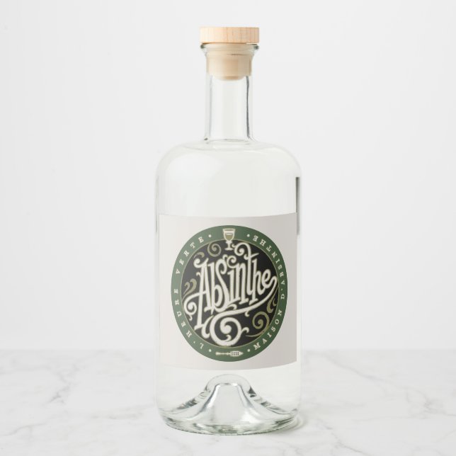 Absinthe Label 2 Alkoholflaschenetikett (Vorderseite)