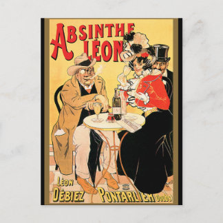 Absinthe Leon Postkarte