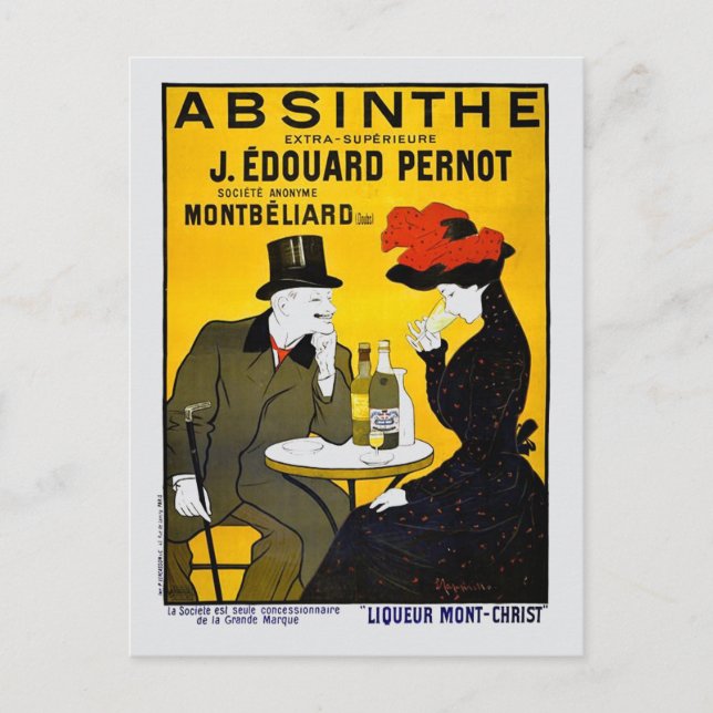 Absinthe Leonetto Cappiello Vintage Werbung Postkarte (Vorderseite)