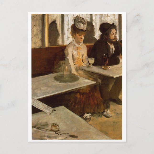 Absinthe par Carte postale Degas (Devant)