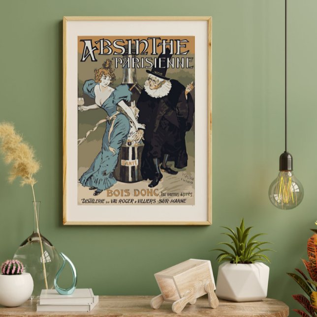 Absinthe Parisienne Vintage französische Werbung Poster (Von Creator hochgeladen)