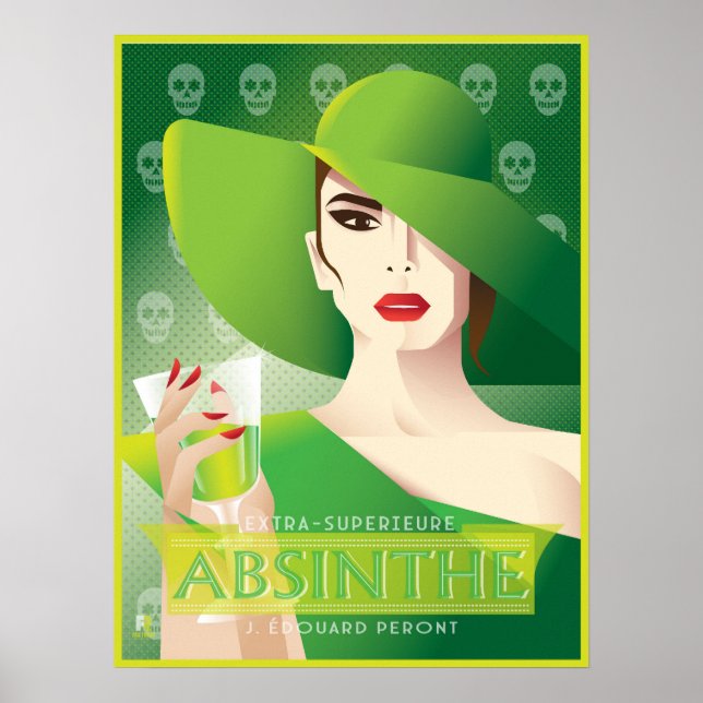 Absinthe-Plakat Poster (Vorne)