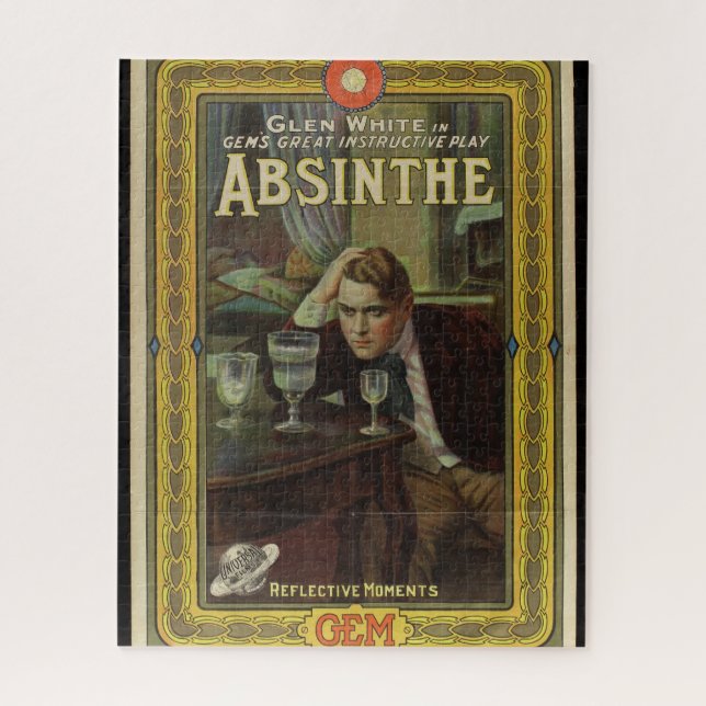 Absinthe playbill Vintag play inserate (Vertikal)