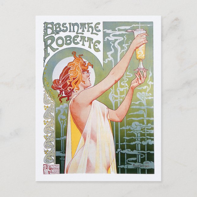 Absinthe Robette Postkarte (Vorderseite)