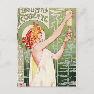 Absinthe Robette Postkarte