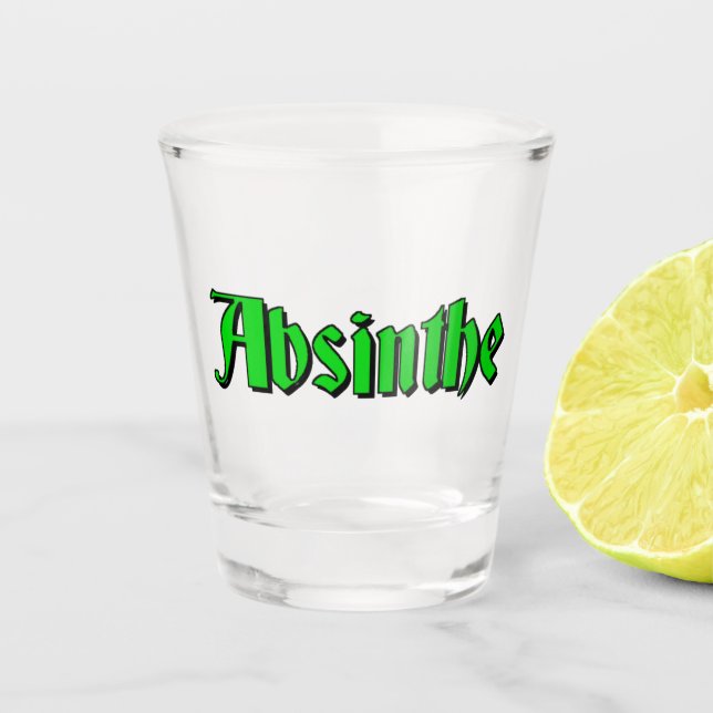 Absinthe-Shot-Glas Schnapsglas (Vorderseite)