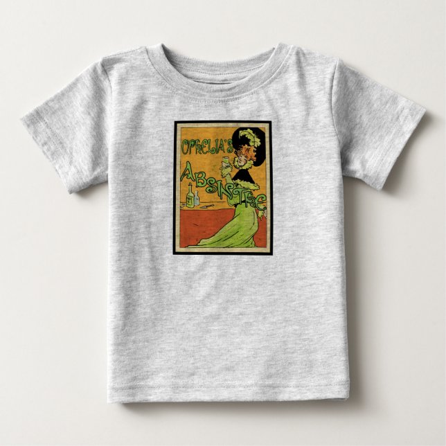 Absinthe-Stil der 1890er Jahre Baby T-shirt (Vorderseite)