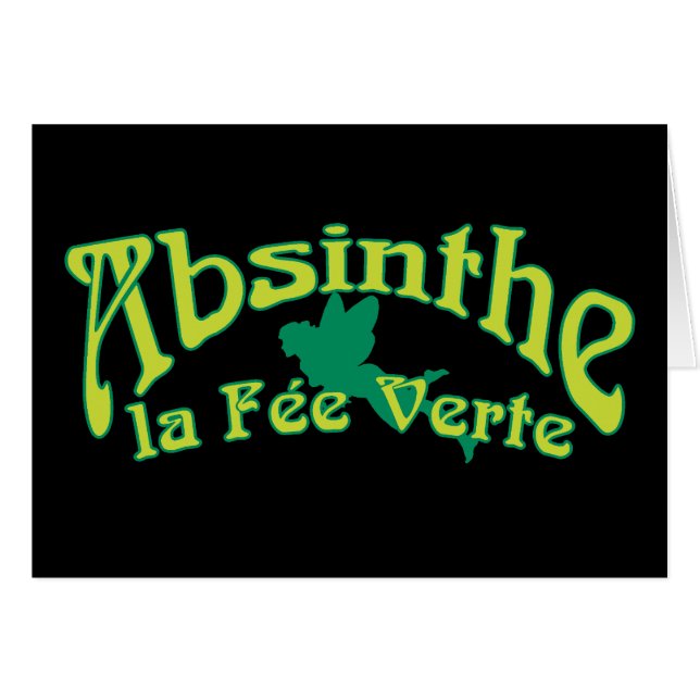 Absinthe Text La Fee Verte (Vorderseite (Horizontal))