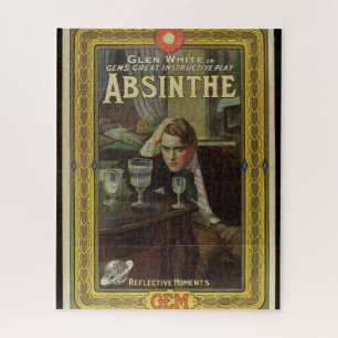 Absinthe-Theaterplakat vintage Spielanzeige