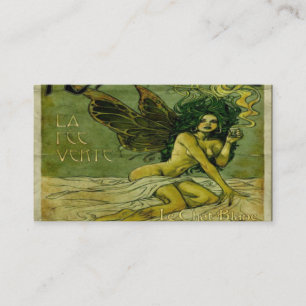 Absinthe Vintage Green Fairy Visitenkarte