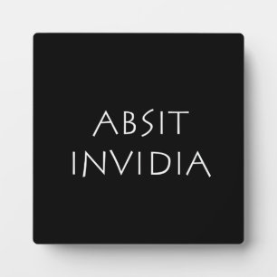 Absit invidia fotoplatte