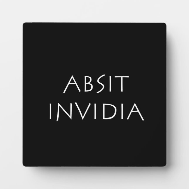 Absit invidia fotoplatte (Vorderseite)