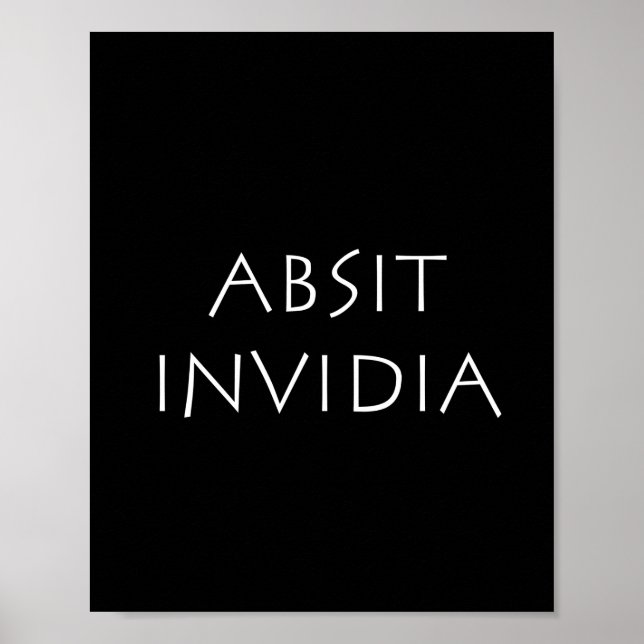 Absit invidia poster (Vorne)