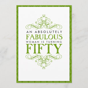 Absolut fabelhafte 50. Geburtstagsparty Einladung