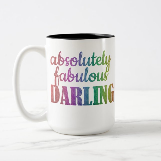 ABSOLUT FABULOUS DARLING - FABULOUS - DARLING - ZWEIFARBIGE TASSE (Links)