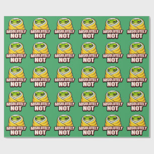 Absolut nicht Frosch – Lustiges faules Frosch-Meme Geschenkpapier