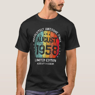 Absolut Phantastisch seit August 1958 Mann Frau Bi T-Shirt