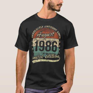 Absolut Phantastisch seit August 1986 Mann Frau Bi T-Shirt